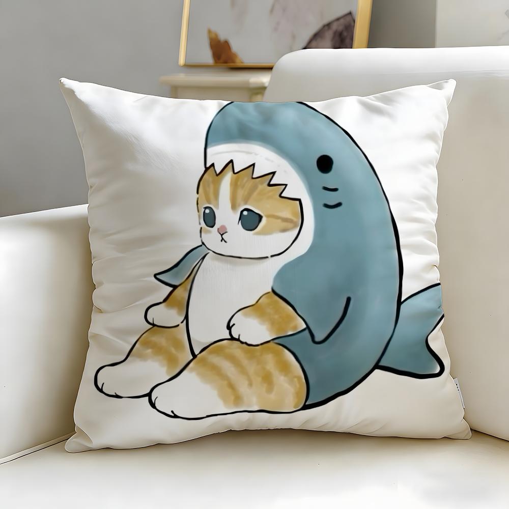 popular cartoon Mofusand Cushion Cover Soft & Easy-Wash Pillow Case – Versatile for Couch, Bed, Travel and Office
