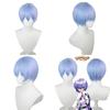 Authentic Eva Ayanami Rei Cosplay Wig With High Temperature Wire Light Blue