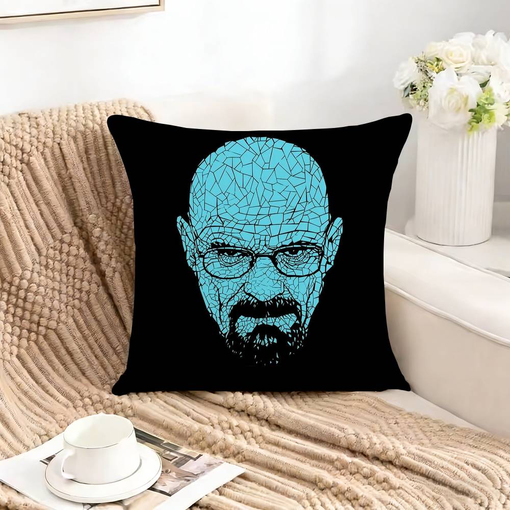 BBreaking Bad HHeisenberges Square DoubleSided printed Pillow Case Bedroom Bedside Pillow Sofa Cushion Cover