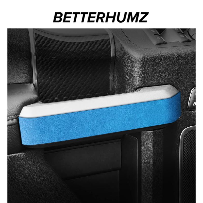 Betterhumz For Ford F-150 SVT Raptor 2015- Made of Alcantara Car Door Inner Handle Trim Sticker Tuning Decor 4PC Accessories