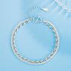 Bracciale Rotante Romano a Doppio Strato di Lusso per Donna Braccialetti a Catena alla Moda Bracciale Colore Argento Regali di Matrimonio Sposa