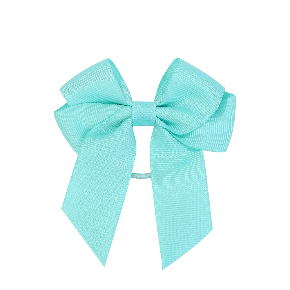 3.15inches Solid Hair Ribbon Hair Band for Girls Toddler Cheer Up Bows Head Rope Kids Headwear Ponytail Hair Accessories