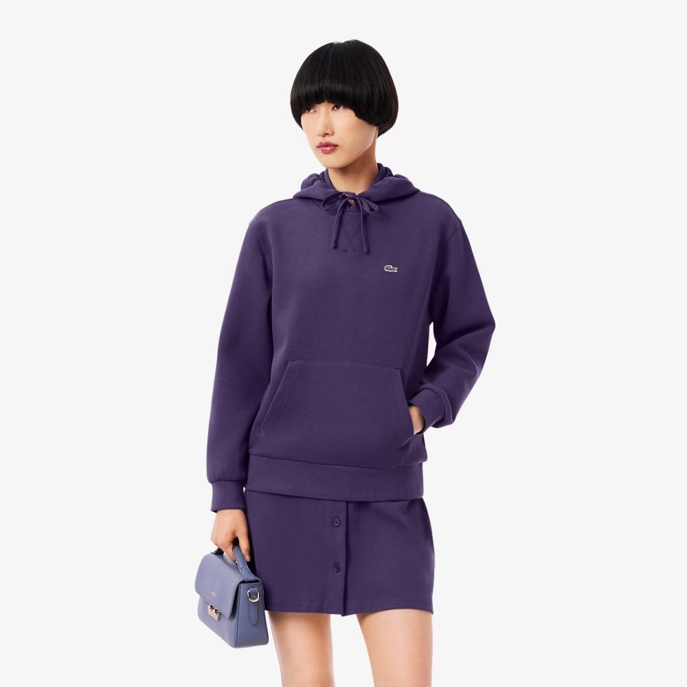 Lacoste Women's Double-Face Pique Hooded Sweatshirt SF5259-55NZSV