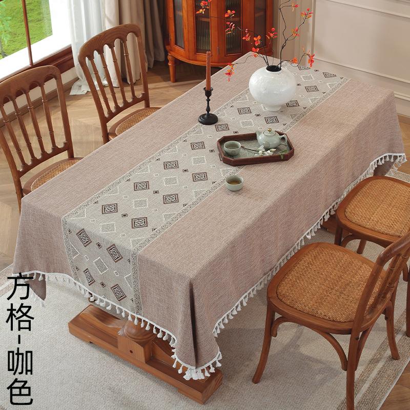 Amazon Pastoral Tablecloth Cotton And Linen Rectangular Table Flag Table Mat Coffee Table Tablecloth Table Cloth Spot