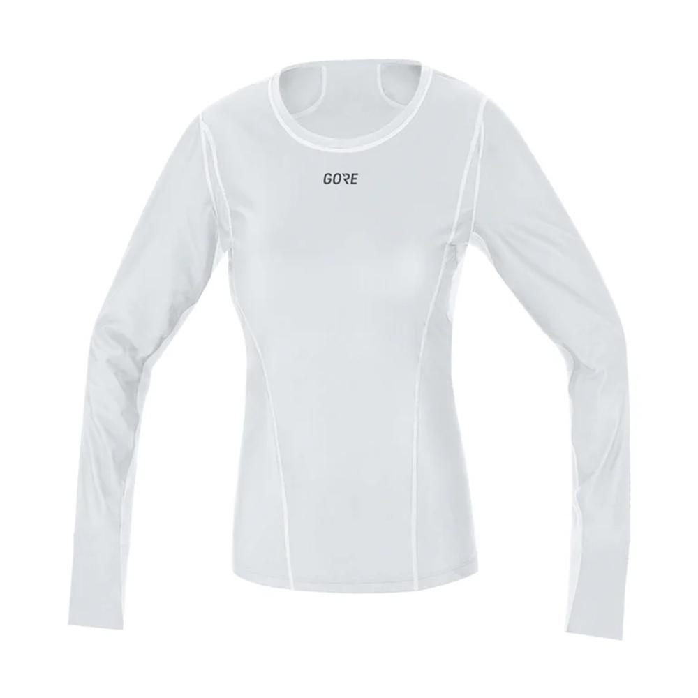 GOREWEAR M Base Layer Windstopper Thermo Long Sleeve Women - White (Women'S) Windproof Fleece-Lined Long Sleeve
