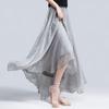 Silkbay Women's Irregular Hem Draped Maxi Skirt