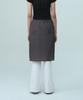 REST&RECREATION See Through Skirt - Charcoal