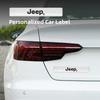 3D Metal Stickers Car Body Trunk Decal For Jeep Wrangler Rubicon Renegade Compass Grand Cherokee Patriot Liberty Gladiator JK AMT1