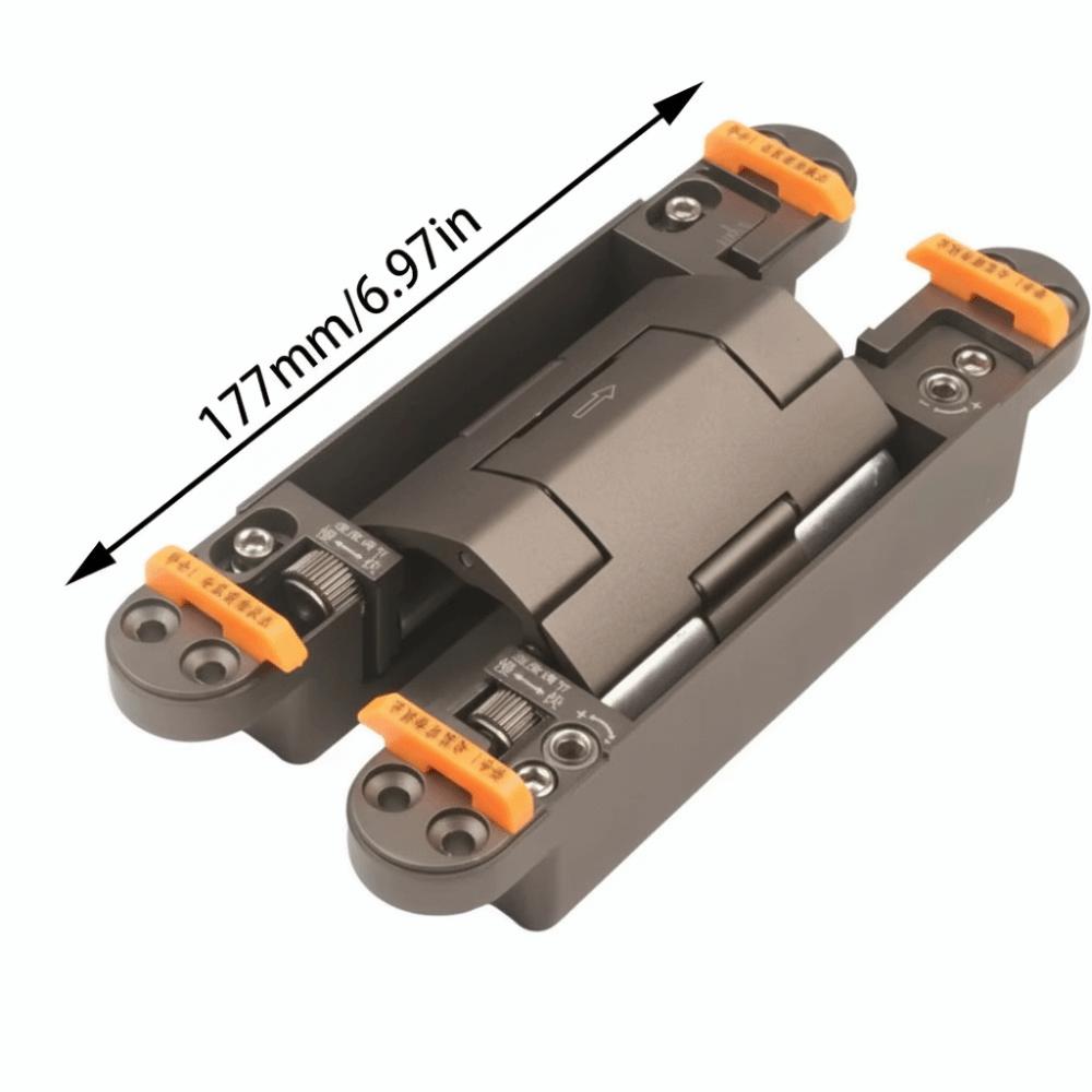 Silent Close Hydraulic Adjustable Hinge Invisible Mounting Folding Invisible Door Hinge Furniture Fittings Adjustable