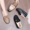 Women’s Fashion Non-slip Flat Shoes Casual Soft Lightweight Loafers Thickening Comfortable Warm Shoes for Winter