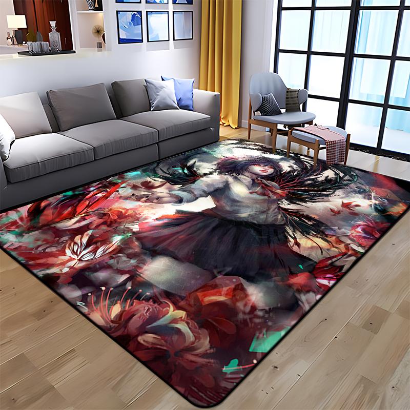 Anime Tokyo Ghoul Kunst Gedruckt Teppich für Wohnzimmer Große Fläche Teppich Weiche Matte E-sports Stuhl Teppiche Alfombra Geschenke Dropshopping