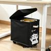 Under-Desk Movable Storage Basket with Wheels - Ideal for Office or Dormitory.