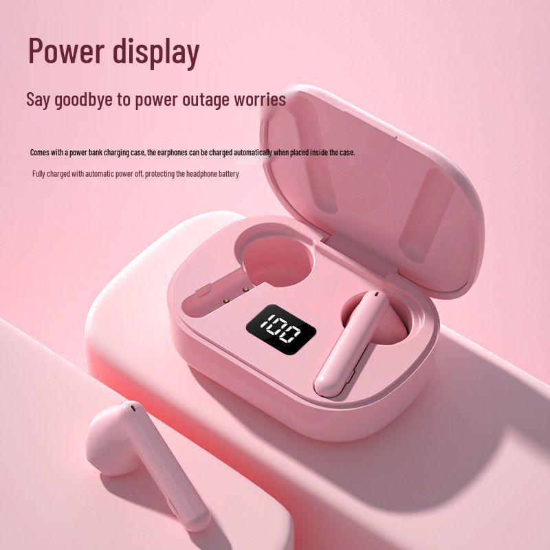 High-Quality True Wireless Bluetooth Earphones: Cute Girl Style, Ultra-Long Standby, Compatible with Apple, Huawei, Vivo