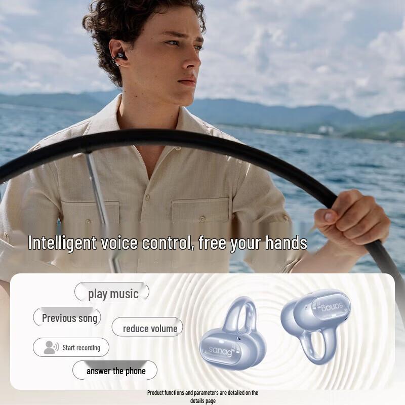 SANAG S8S Ultra Bone Conduction Bluetooth Ear Clip Headphones