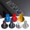 10Pcs Plastic Flush Head Guitar Knobs Guitar Amplifier Effect Pedal Knobs Replacement Pointers Control Knobs Guitar Part