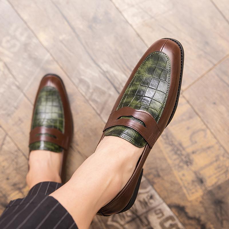 Fashion High Quality Penny Loafer Designer New Mens Leather Casual Shoes Formal Shoes for Men Driving Shoes Comfortable Brown Moccasins