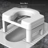 Chaise-toilette Confortable Plastique Antidérapante Augmentation de Hauteur Toilette à Accroupir pour