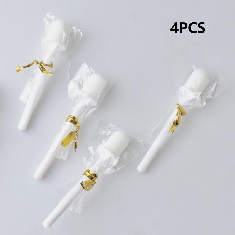 

4/8/10 Pcs Disposable Nose Wax Sticks Nose Wax Applicators For Painless Nose Hair Removal Remover Tools Wax Kit Accessories 4PCS білий
