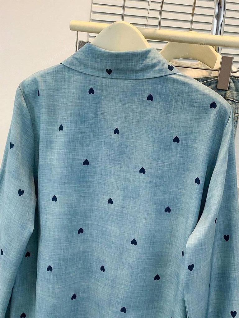Rui Hou Mid-Length Long-Sleeved Shirt - Autumn European & American Style Design