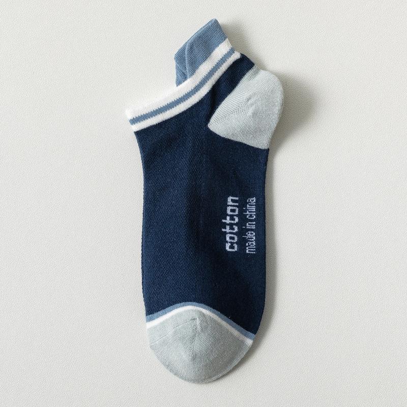 LKWDer 3 Paar Frühling Sommer Low-cut Sport Mesh Herren Bootssocken Socken Herren Schweißabsorbierend Atmungsaktiv Kurzer Schaft Baumwollsocken