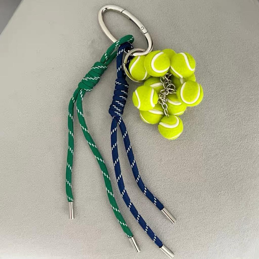 Tennis Pendant Keychain for Couples and Sports Enthusiasts Fitness Accessory Key Holder Athletic Keyring Accessories