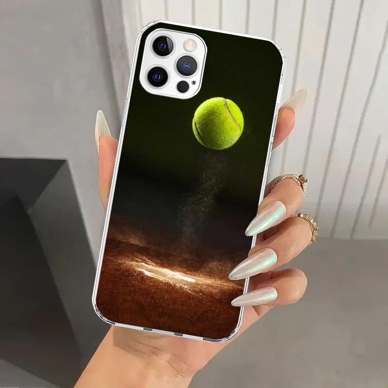 Tennis Sport Phone Case for Iphone 17 Air 16 15 Plus 14 13 Mini 12 11 Pro Max 16E 7 8 SE 2020 Soft Funda Print Shell 17 Air 16 1
