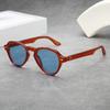  Ins Popular Fashion Oval Sunglasses Men Gradient Shades UV400 Vintage Rivets Women Trending Sun Glasses
