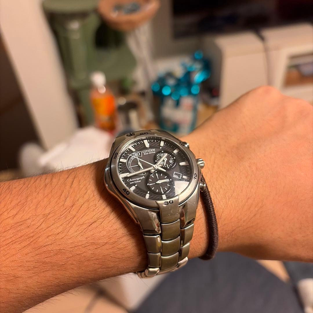 Used T67 CITIZEN Eco-Drive Chronograph Titanium Watch Body