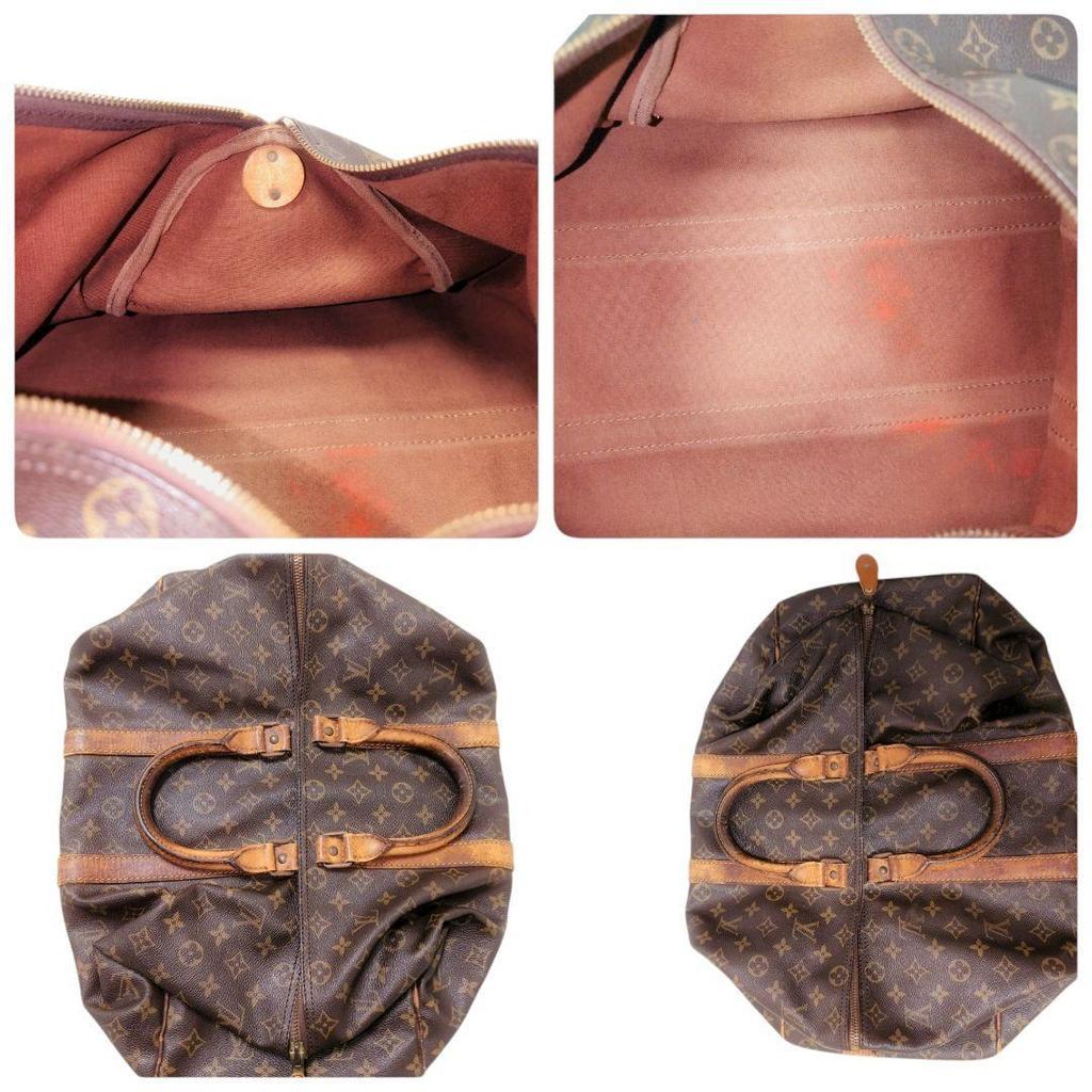 Louis Vuitton Monogram Keepall 45 Boston Bag Brown Travel Bag Authenticated from Japan