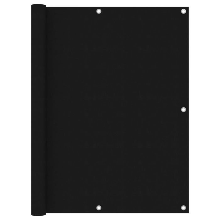 Écran de balcon - vidaXL - Noir - 120x400 cm - Imperméable - Protection UV - Oeillets en aluminium