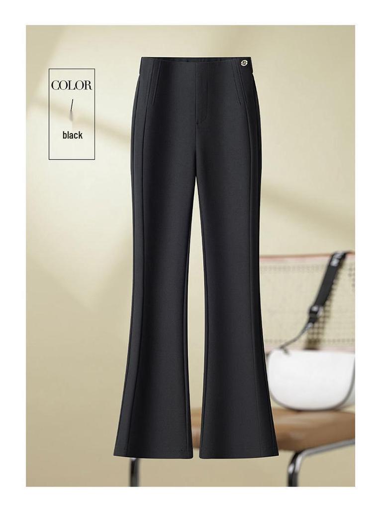 Women's High-Waisted Micro Flare Pants - 2026 Petite Slimming Spring & Autumn Versatile Suit Style