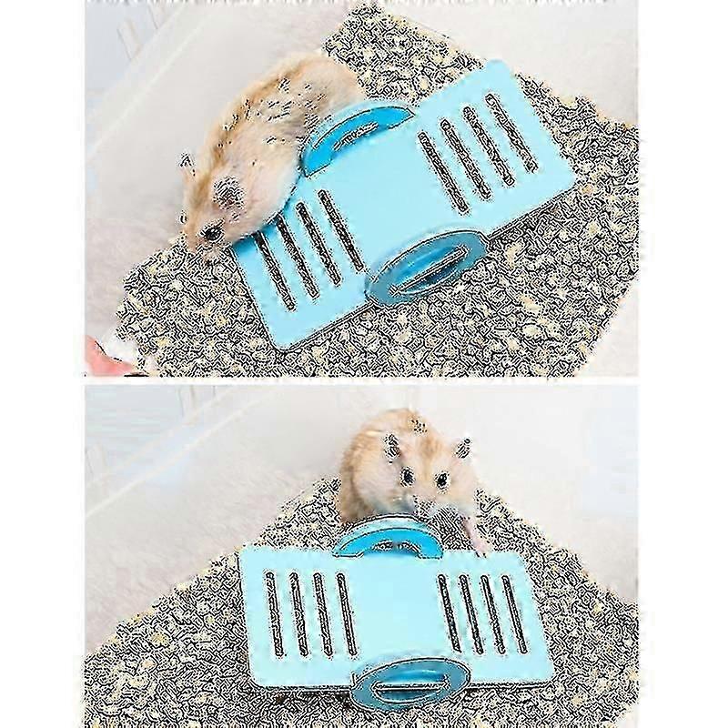 1pc Blue Small Pet Toy Hamster Seesaw Toy Hamster Seesaw Platform Hamster Exercise Interactive Toy Small Pet Supplies 2025