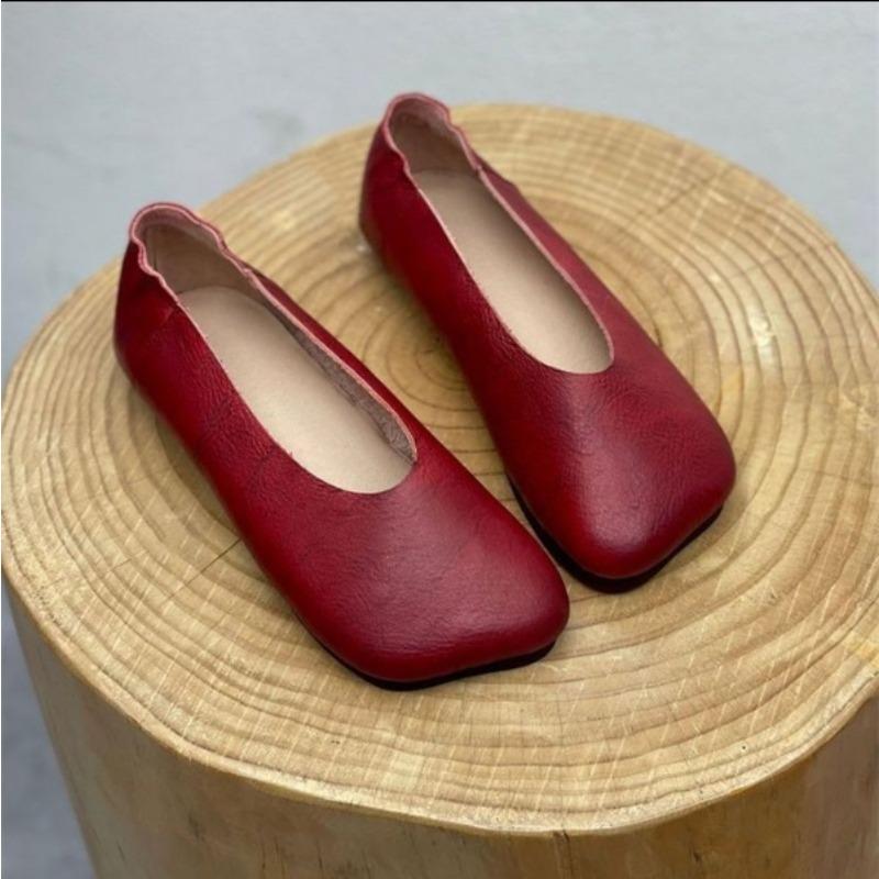 Women Flats  Spring Autumn Fashion Casual Solid Color Loafers Shoes Square Toe Lolita Shoes Sneakers