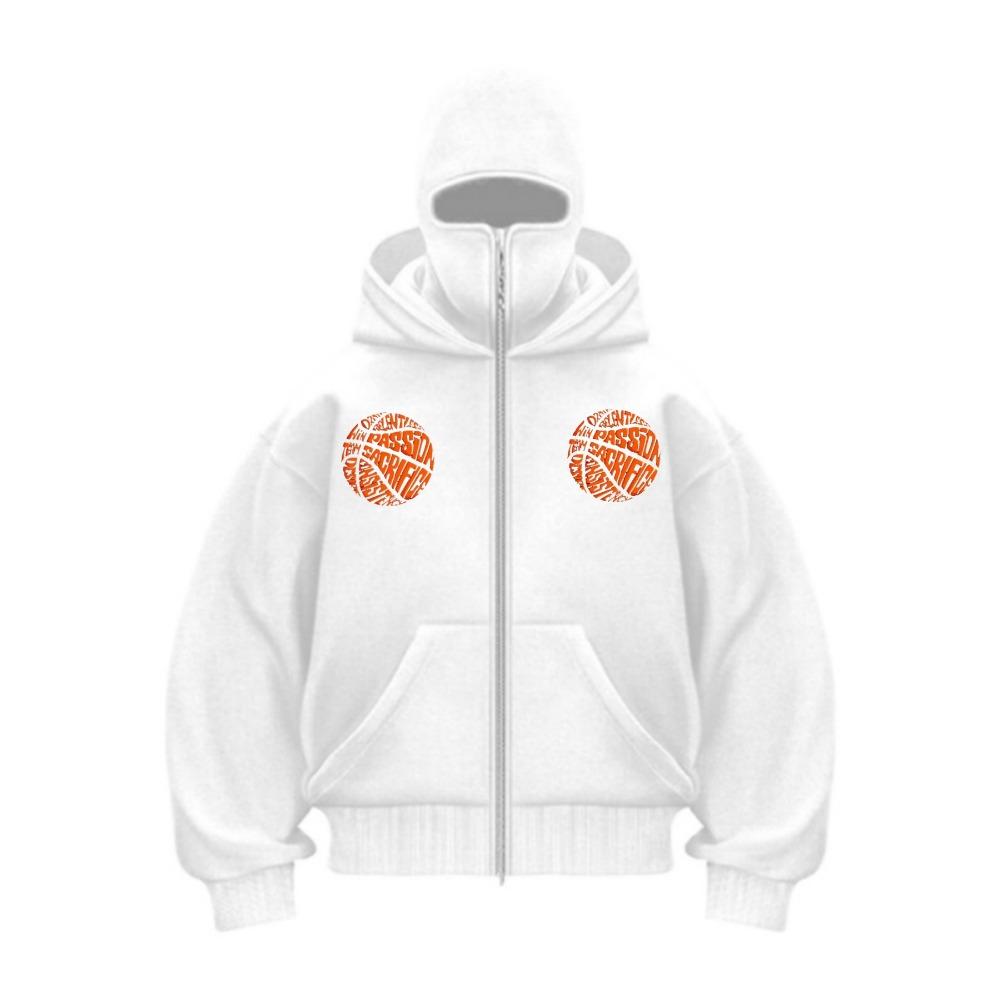 Men's Zipper Hoodie Winter Warm Casual Sweatshirt Y2K Hoodie Mask Zipper Design Sports Jacket Outdoor Activities