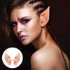 2Pcs Elf Ears Eco-friendly No Odor Friendly To Skin Soft Elastic Cosplay Elf Ears Halloween Party Photography Prop