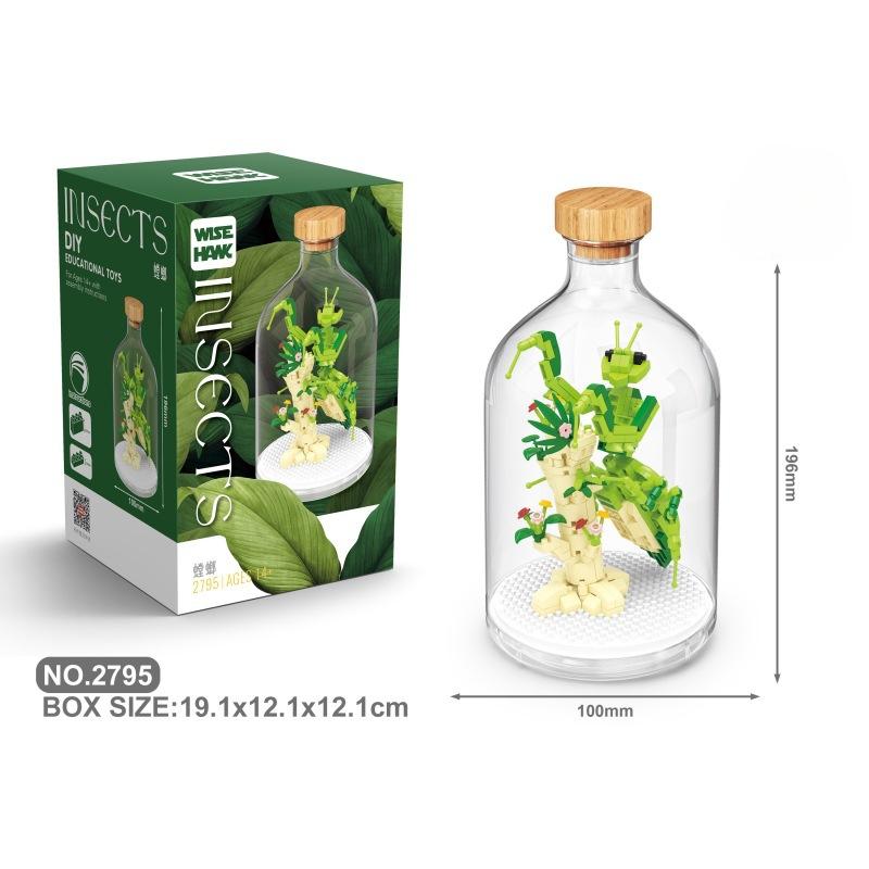 

Строительные блоки из насекомых Бабочка Жук Орел Строительные блоки из крошечных частиц Подводные существа Украшения Игрушки