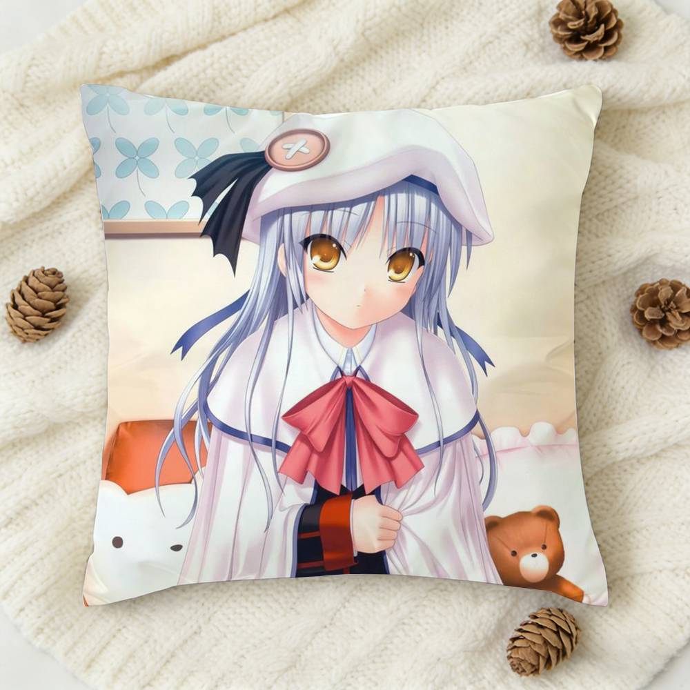 Tachibana Kanade Doublesided Printed Square Decorative Cushion Cover for Sofa Living Room Home Decor