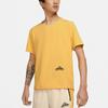 Nike Mesh Panel Loose-Fit Sports Short Sleeve T-Shirt Men Tops Yellow CZ9051-761