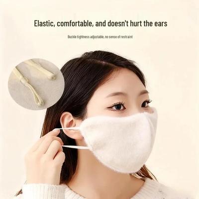 Women's Winter Fleece-Lined Cycling Mask - Warm, Breathable & Slimming