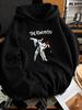 Unisex Mikina, Ležérní Denní Nošení, Grafický Potisk Bojového Umění Taekwondo, Mikina přes Hlavu, Volný Střih Streetwear Styl, Podzim Zima Venkovní Sporty