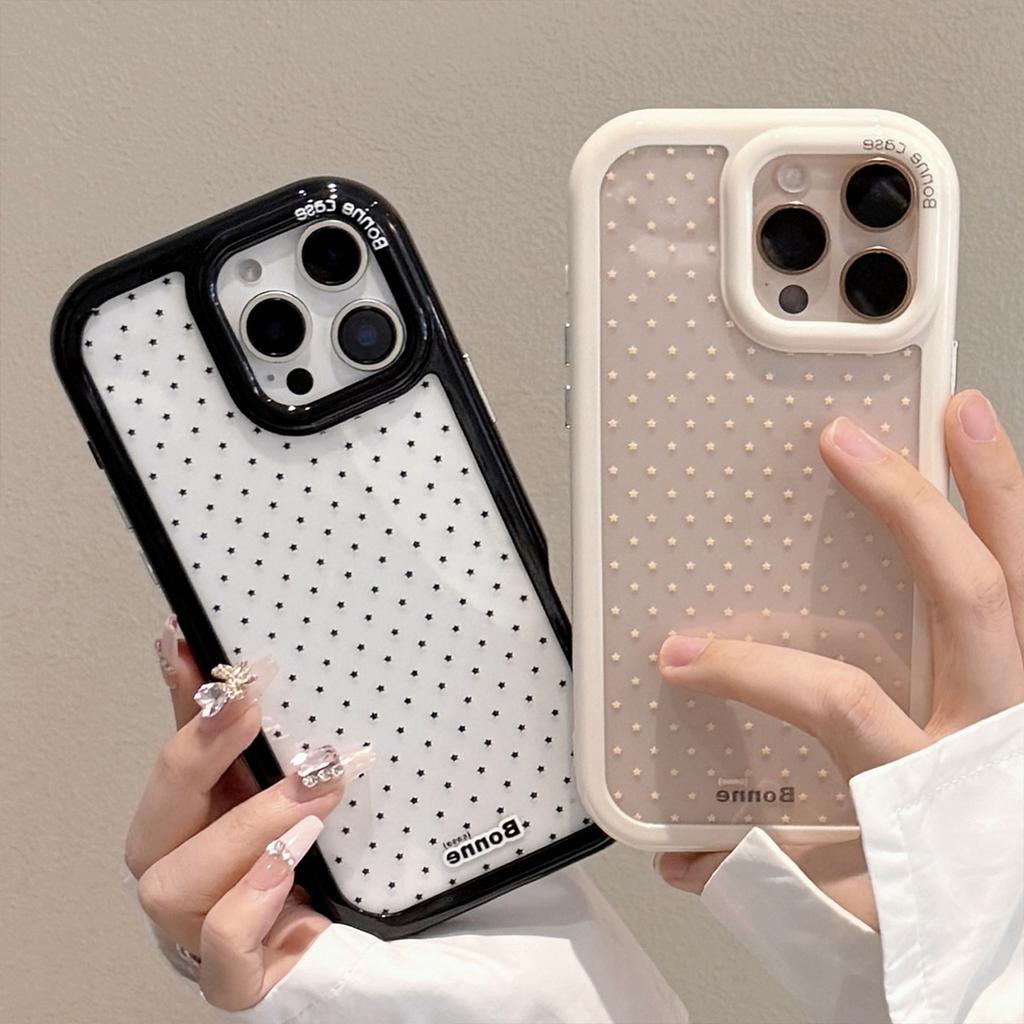 Simple Little Star Suitable for IPhone16promax Apple 15 Mobile Phone Case 13 Personality 14 Acrylic 12 Anti fall