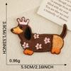 Embroidery Label Embroidery Sticker DIY Self-adhesive Patch Sticker Accessories Patch Cartoon Sausage Dog Original Cloth Sticker