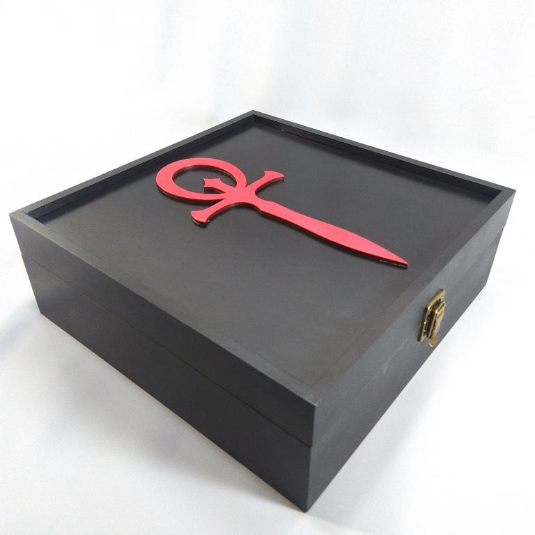 Ящик с крышкой для коллекционных карт Magic the Gathering, Pokemon, Yu-Gi-Oh 25х25х11 см Мастерская мистера Томаса Дерево Лак