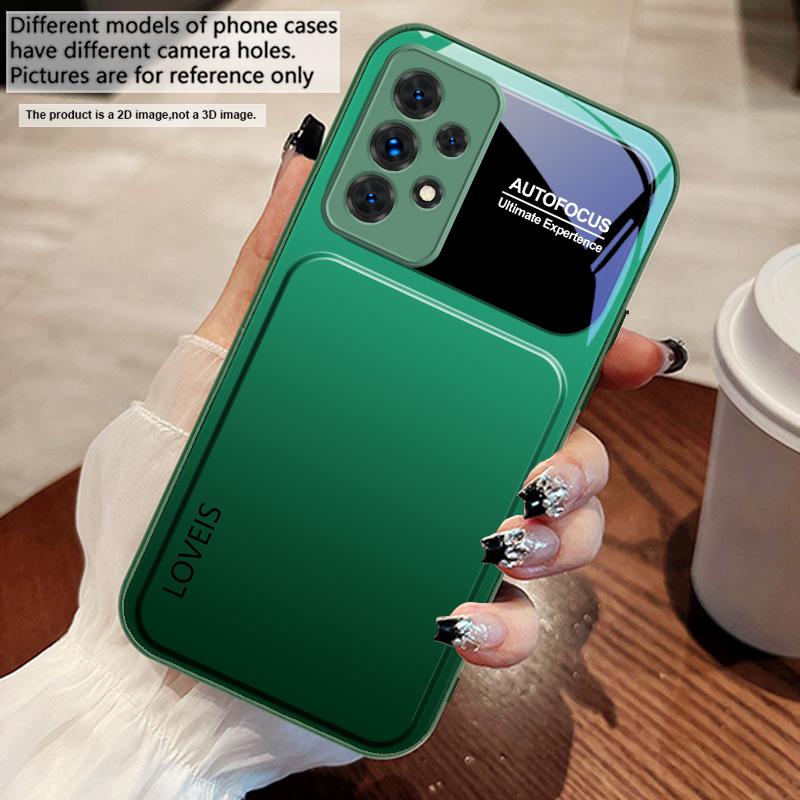 Purple blue combination For Samsung A73 72 71 A70 56 55 54 A53 52 51 50 42 A35 A34 33 32 31 26 25 24 23 22 30 glass phone case