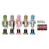 1/5Pcs Holiday Small Hanging Decoration 13Cm Colorful Glitter Nutcracker Soldier Puppets Christmas Wooden Ornaments