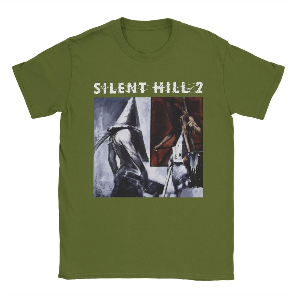 Silent Hill Game Lovers TShirt Unisex Vintage Pure Cotton Tees Crewneck Short Sleeve T Shirt Party Clothing