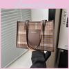 Stylish Women's Winter Shoulder Bag Trendy Korean-inspired Casual Checkered Design
