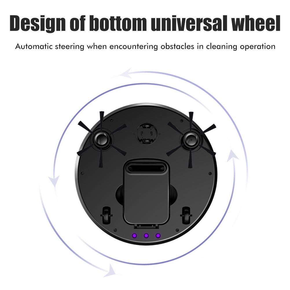 Robot odkurzający 3 w 1 Inteligentny robot czyszczący z funkcją ssania, zamiatania i wycierania