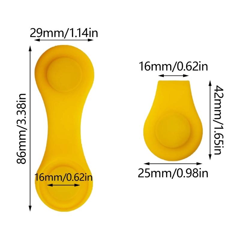 Silikon Golfball Markierer Hutclip Abnehmbarer Ball Markierer Halter Silikon Kappen Klemmen mit Magnet für Golfer Damen Herren
