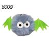 Funny Bag Decoration Halloween Bat Plush Keychain, Cute Devil Furry Pendant for Stylish Animal Print Keys, Vintage Silver Alloy Key Ring, Spooky Party